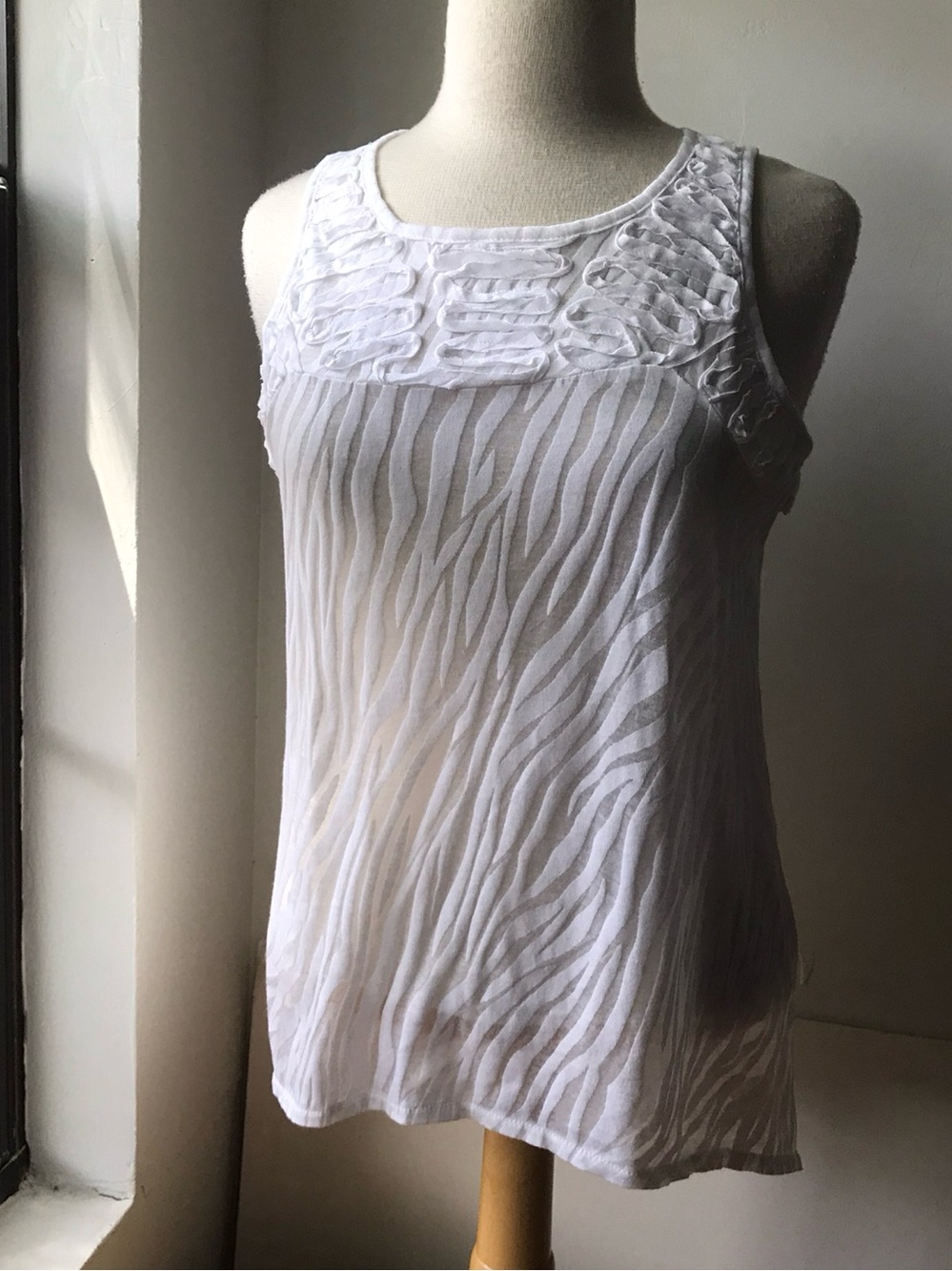 White Tank Top Racer Back